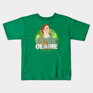 Y2K Audio Drama Podcast Character Design - Claire Kids T-Shirt